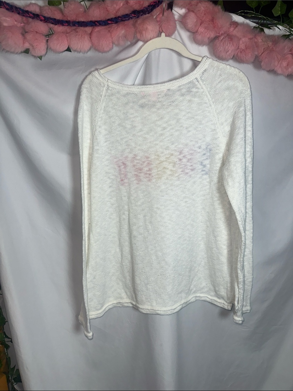 Lilly Pulitzer White Knit Top with Pink Logo Tag - Picture 9 of 9